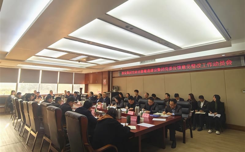 蜀通建设集团党委召开落实四川菲彩国际集团党委巡察反馈意见整改工作动员会