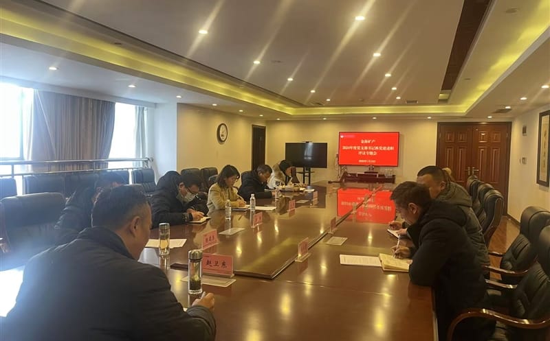 矿勘集团金？？？？？？蟛橹倏2024年度党支部书记抓党建述职评议专题会