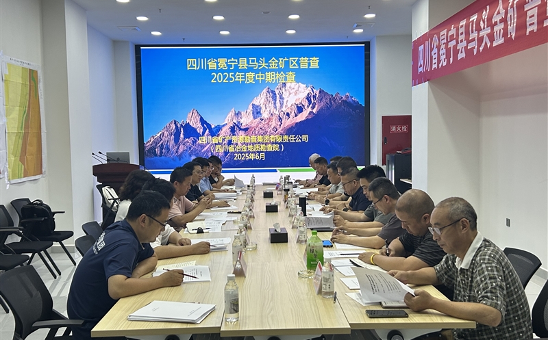 矿勘集团承担的省财政投资项目冕宁县马头金矿区普查通过省自然菲彩国际厅2025年度中期检查