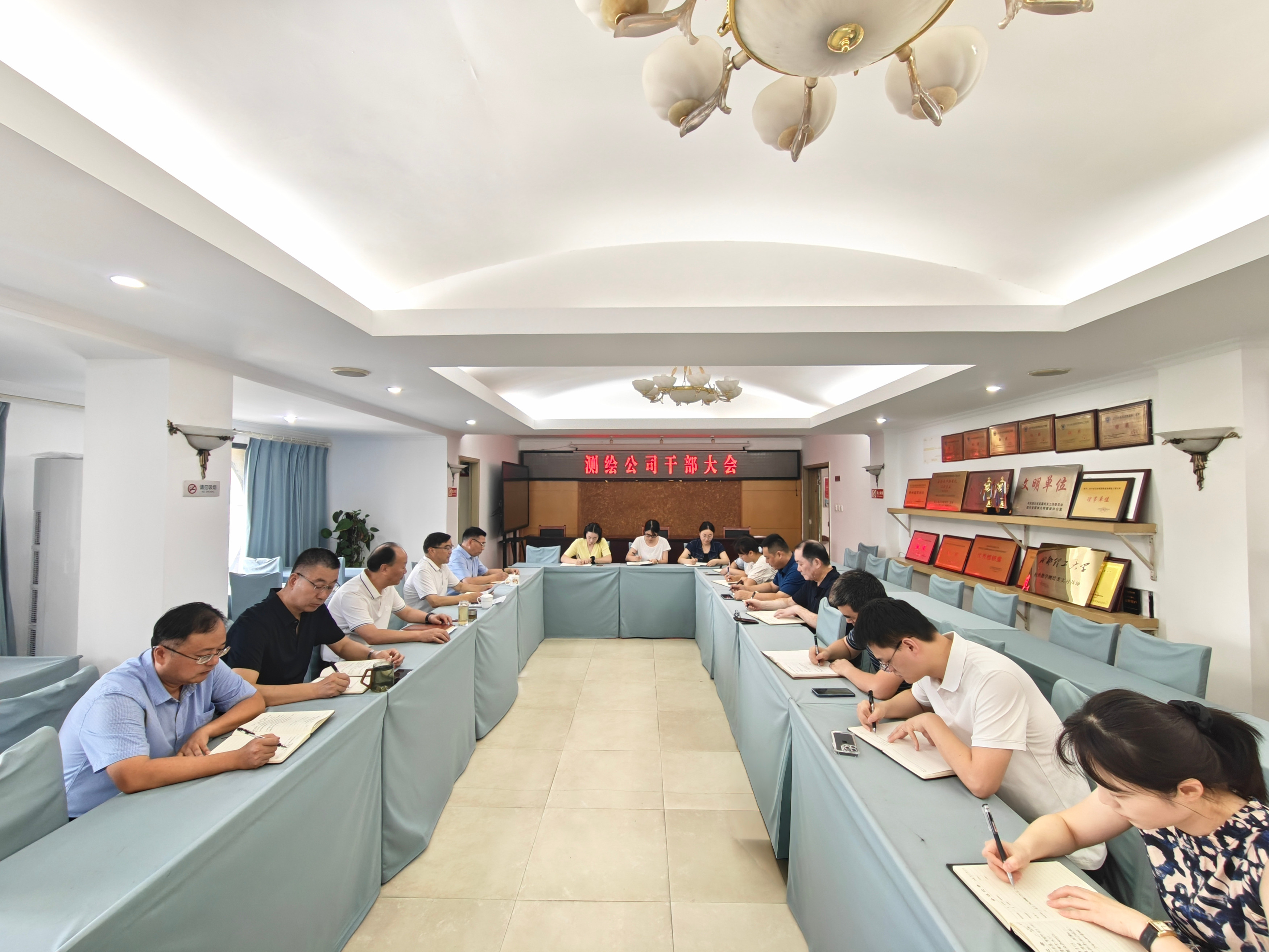 传达集团8月调度会精神