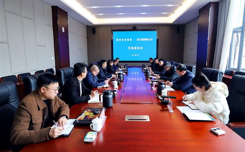 雅安市自然菲彩国际和规划局赴攀西公司座谈交流