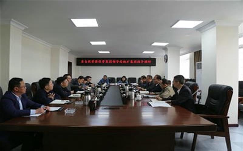 省自然菲彩国际投资集团副总经理武文祥带队赴地矿集团调研指导工作