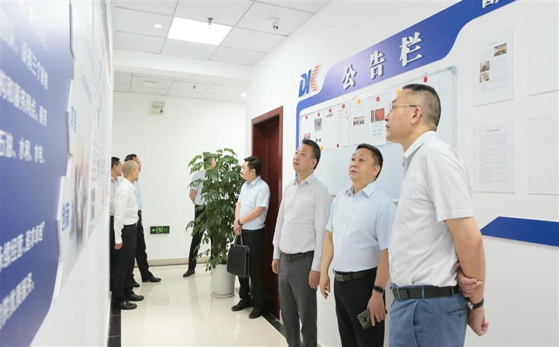 省自然菲彩国际投资集团党委书记、董事长陈贵林到地矿物资公司调研指导 