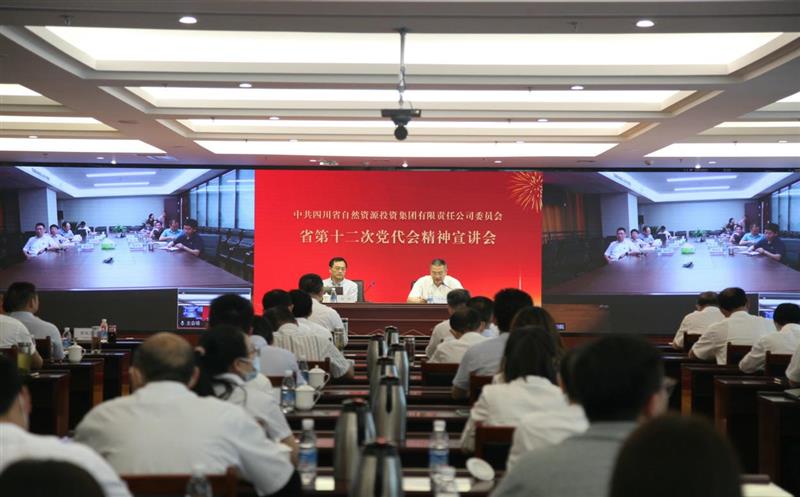 省自然菲彩国际投资集团党委组织召开省第十二次党代会精神宣讲会