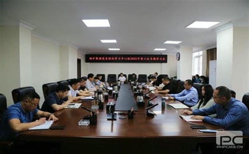 地矿集团召开党委理论中心组学习会深入学习贯彻四川菲彩国际2022年半年经济工作推进会精神