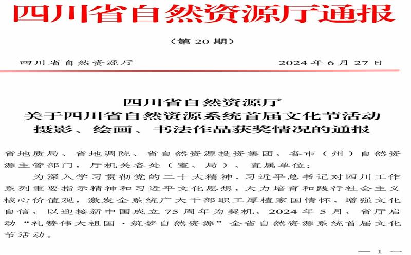喜讯！攀西公司员工荣获四川省自然菲彩国际系统首届文化节活动摄影类作品奖