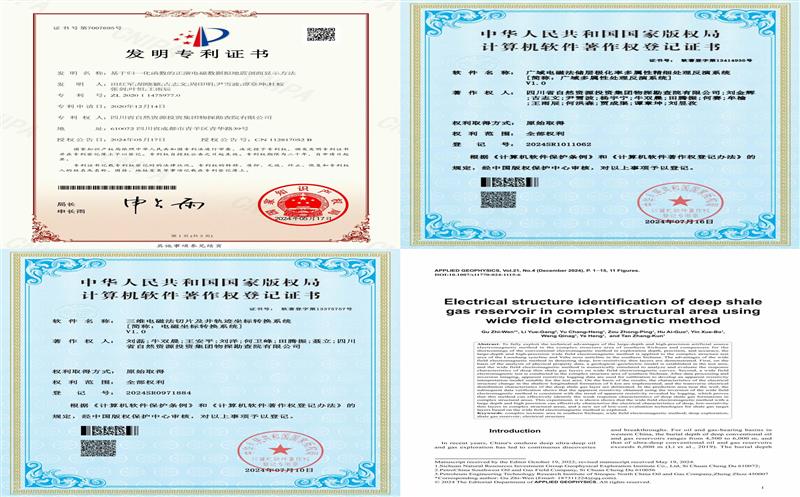 工作室不断释放创新能量，，，，，物探院再获6项科技创新成果